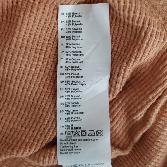 BillaBong Any Day Long Sleeve Henley Waffle Knit Top - Picture 9 of 13